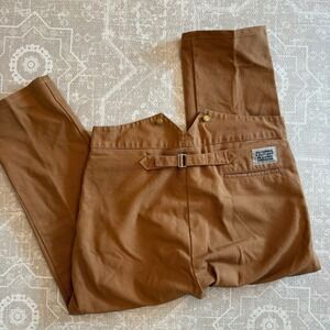 Vintage Frontier Classics Mens Brown Cotton Cowboy Work Pants Size 38